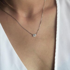 Collar con inicial de oro, colgante con nombre de diamante, collar con piedra de nacimiento para uso diario, collares con capas del alfabeto, joyas con letras en oro rosa
