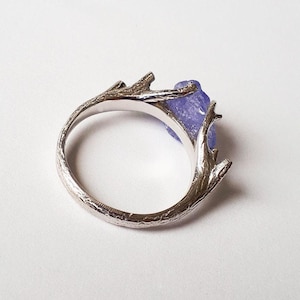 Raw Engagement Ring, Raw Diamond Ring, Raw Wedding Ring, Branch Engagement Ring, Twig Ring, Twig Diamond Ring, Unique Engagement Ring