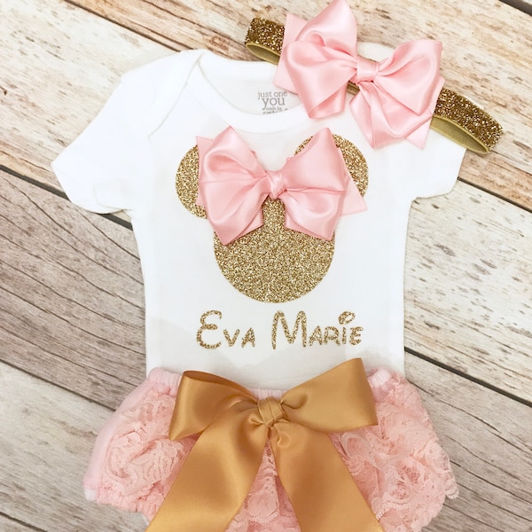Baby Girl Disney Outfit, Take Home Outfit Girl,  Newborn Hospital Gown ,Coming Home Outfit,Baby Gift Set, Newborn Hospital Outfit