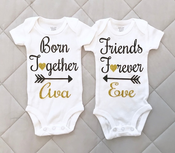 twin girl onesies