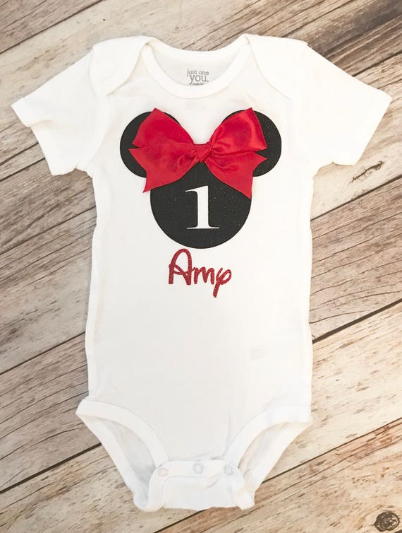 minnie mouse onesie baby