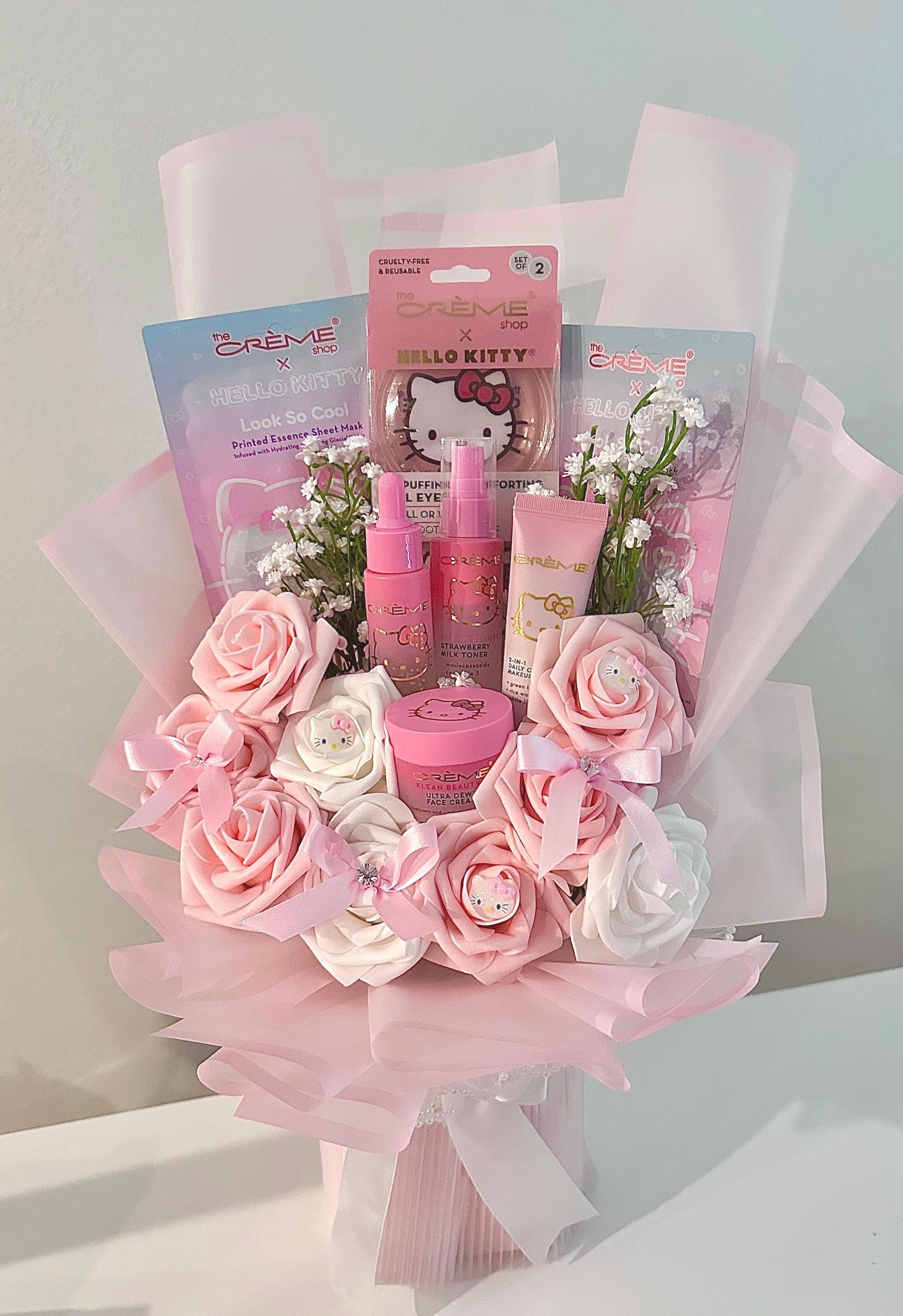 Hello Kitty Self-Care Bouquet | Sanrio Skincare Gift for Teens & Women | Kawaii Pamper Set