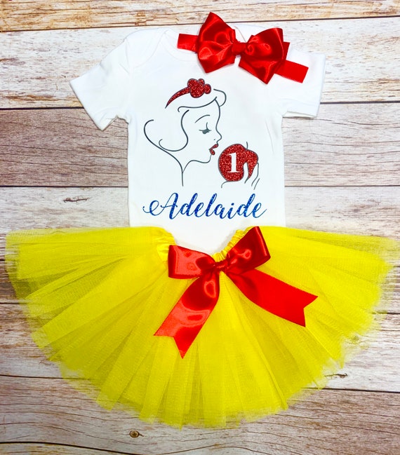 snow white 1st birthday dress