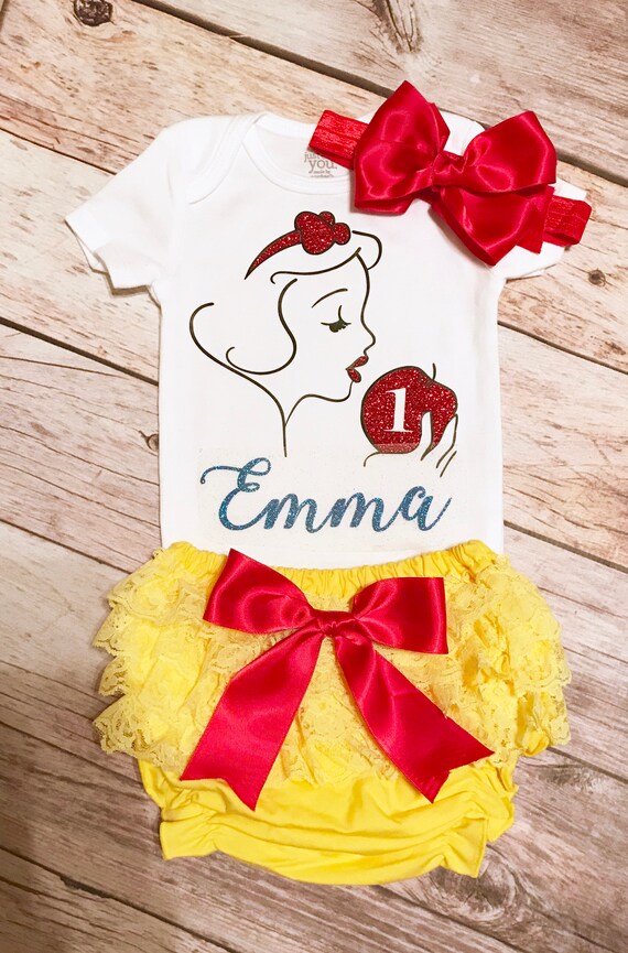 snow white 1st birthday dress