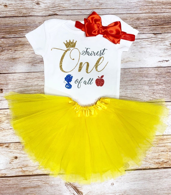 snow white 1st birthday dress