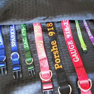 Personalized Embroidered Dog Collar