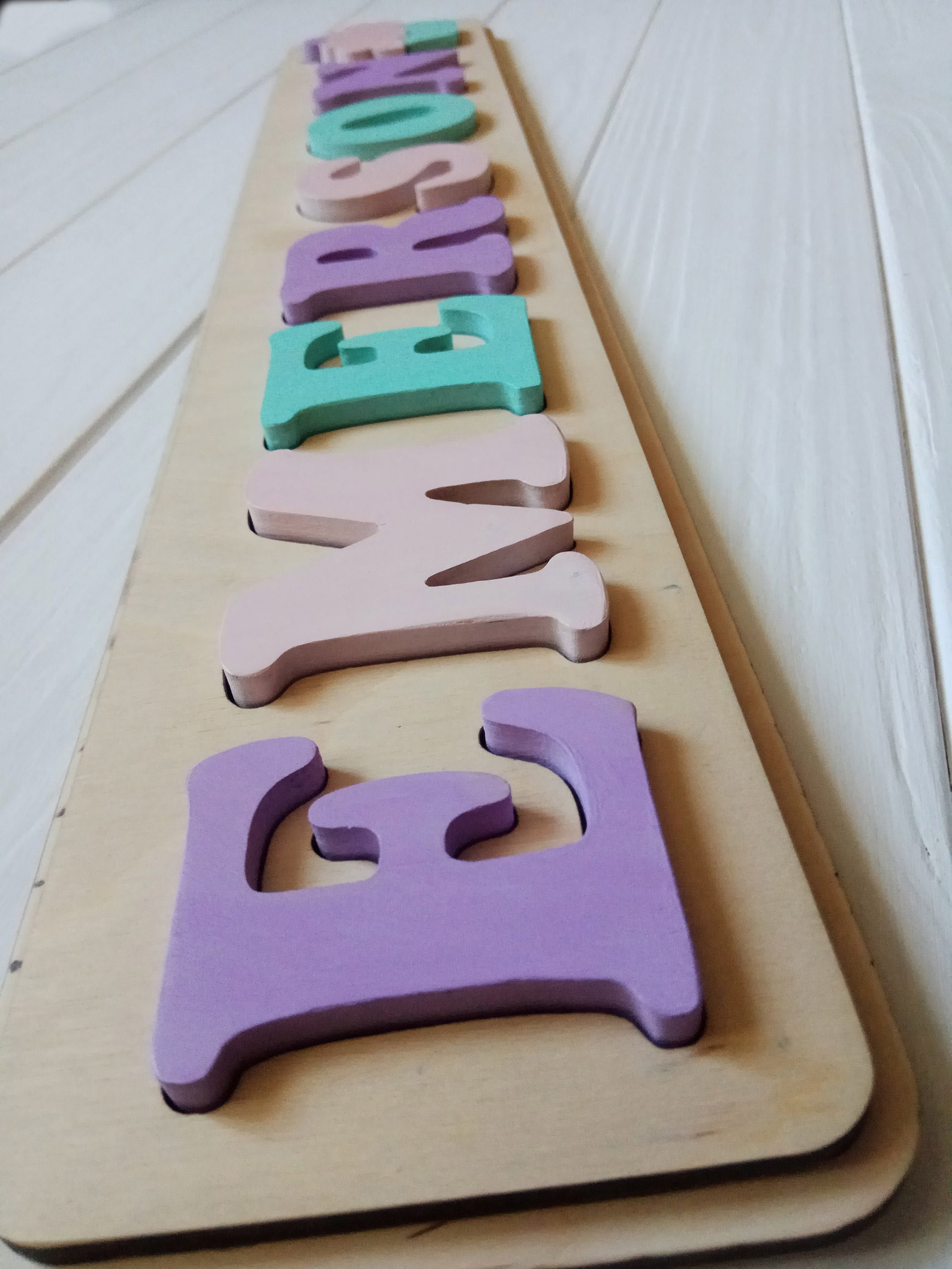 Custom Name Puzzle Personalized Wooden Name Puzzle Baby Gift | Etsy