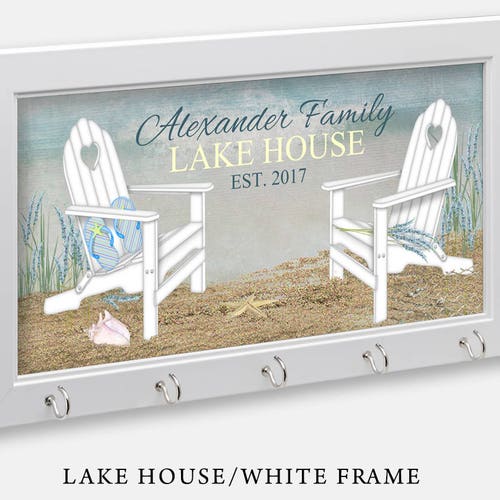 Personalized Lake House or Beach House Key Holder Lake House Etsy