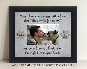 Personalized Dog Memorial Picture Frame