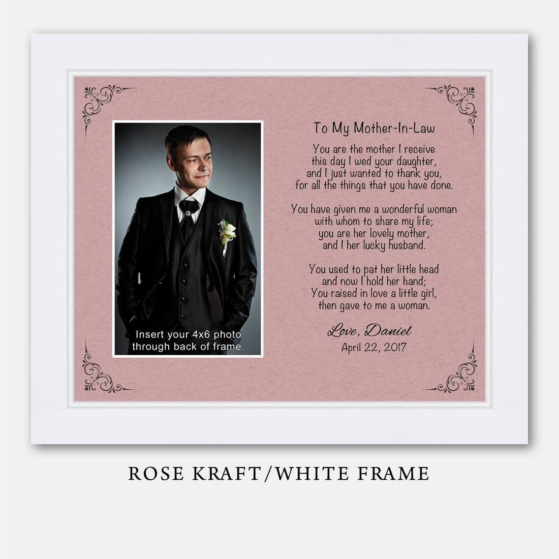 Mother In Law Frame Mother In Law gift Wedding Personalized Etsy