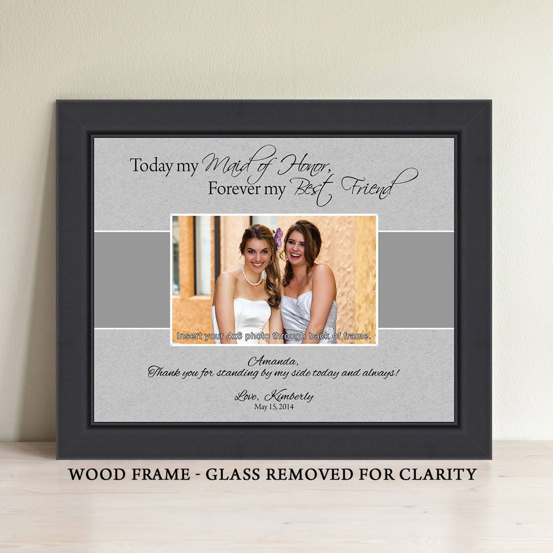 Details about   Personalized Maid of Honor Picture Frame 