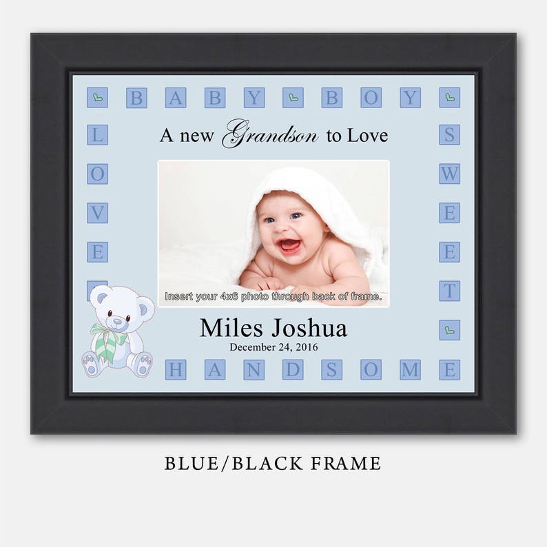 Personalized Baby Boy Picture Frame Baby Gift Personalized Etsy