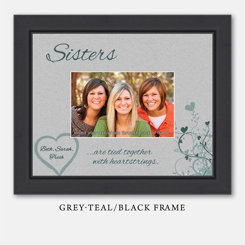 Personalized Sister Picture Frame Personalized Sisters Frame Etsy