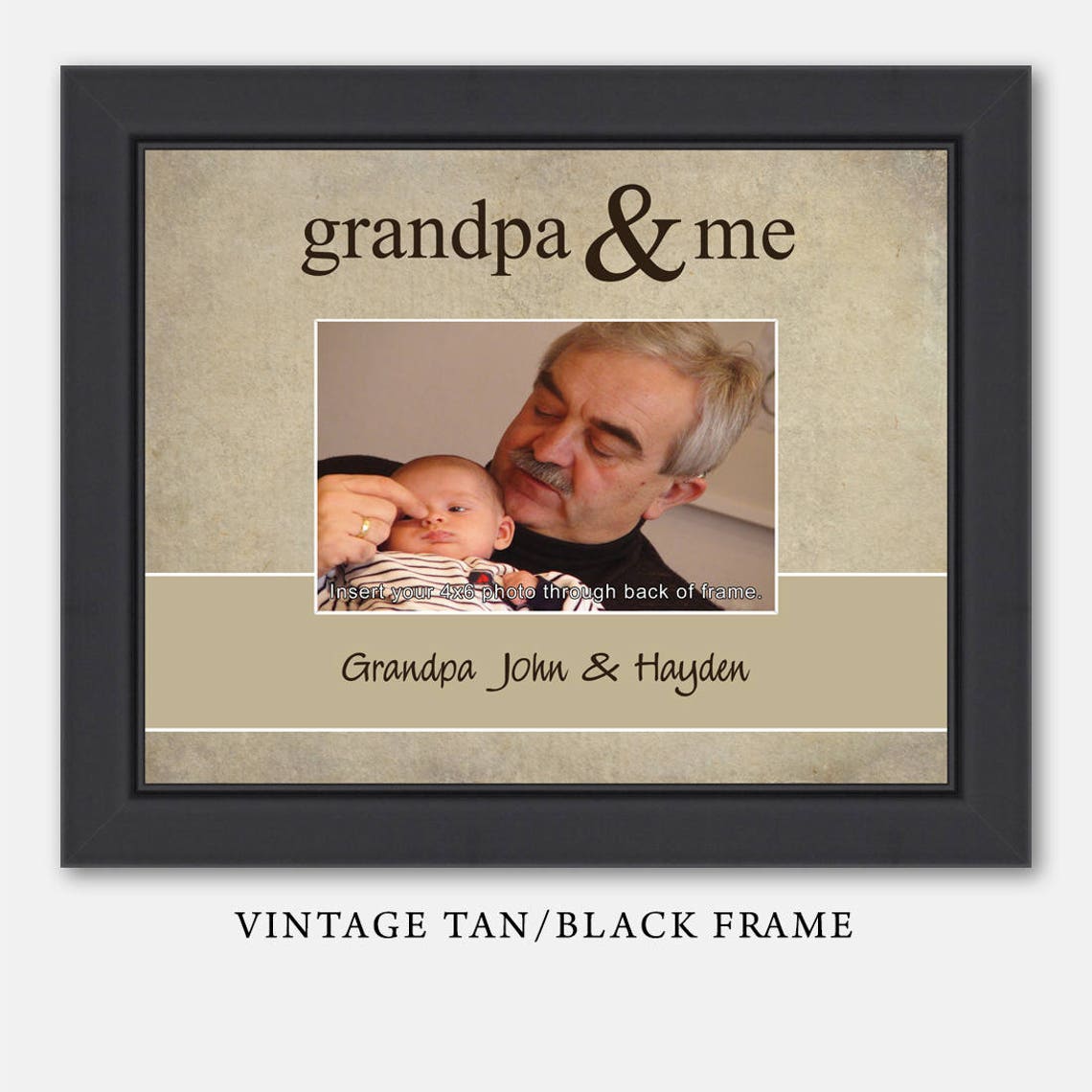 Grandpa Gift Personalized Grandpa Picture Frame Grandparent Etsy