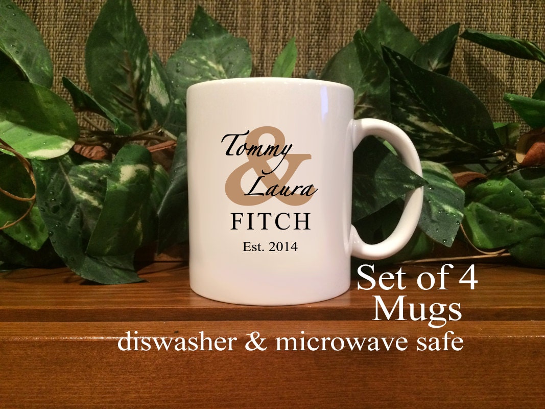 Personalized Wedding Gift Personalized Coffee Mugs Etsy
