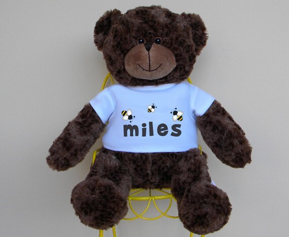 teddy bear with child's name