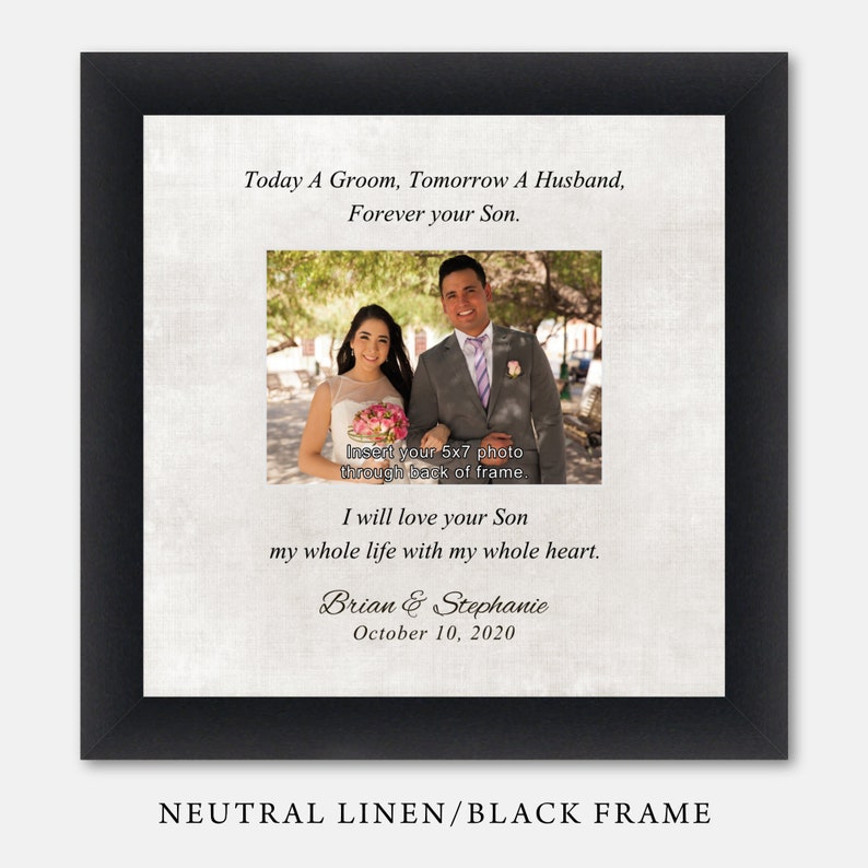 Parents Of The Groom, Mother Of The Groom, Mother In Law, Mothers Day Frame, deals Personalized Picture Frames, Wedding Gift for Mom