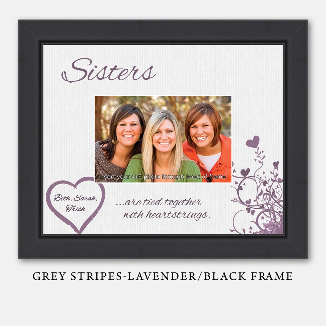 Personalized Sister Picture Frame Personalized Sisters Frame Etsy