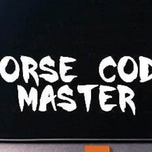 Morse Code Master Sticker Key Qrp Ham Radio Amateur Frequency Decal 6&quot; Sticker