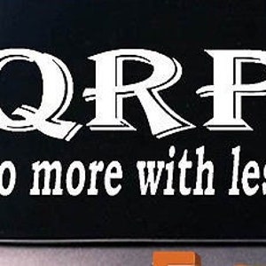 Qrp Ham Radio Do More With Less Sticker Morse Code Key Frequency Amateur Radio