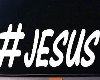 Hashtag Jesus Jdm Sticker Cross Decal Christian Church *E049*