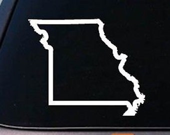 MISSOURI state 6/" sticker decal car truck window college football basketball
