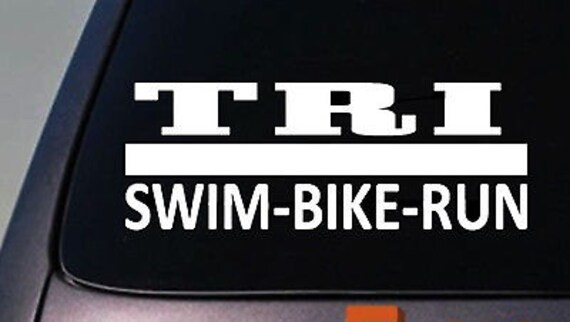 Tri Decal Sticker Triathalon Decal Sticker 6 | Etsy