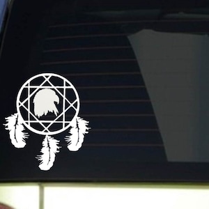 Dreamcatcher Eagle *I309* 6x6 inch Sticker decal american dream bald native