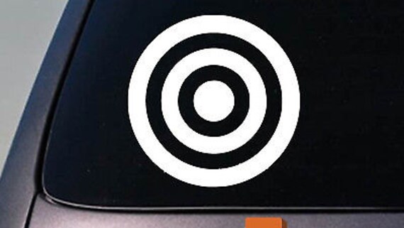 Wall or Laptop Gift Bullseye Decal Decal For Car 