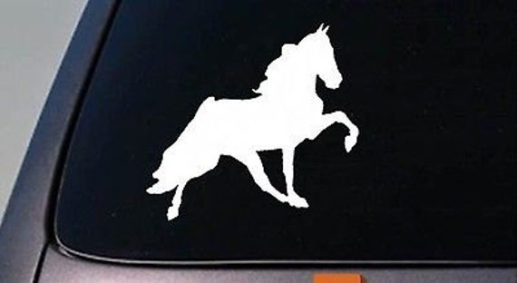 Walking Horse Sticker Tennessee Walker Saddle Horse Show Trailer English Stirrup