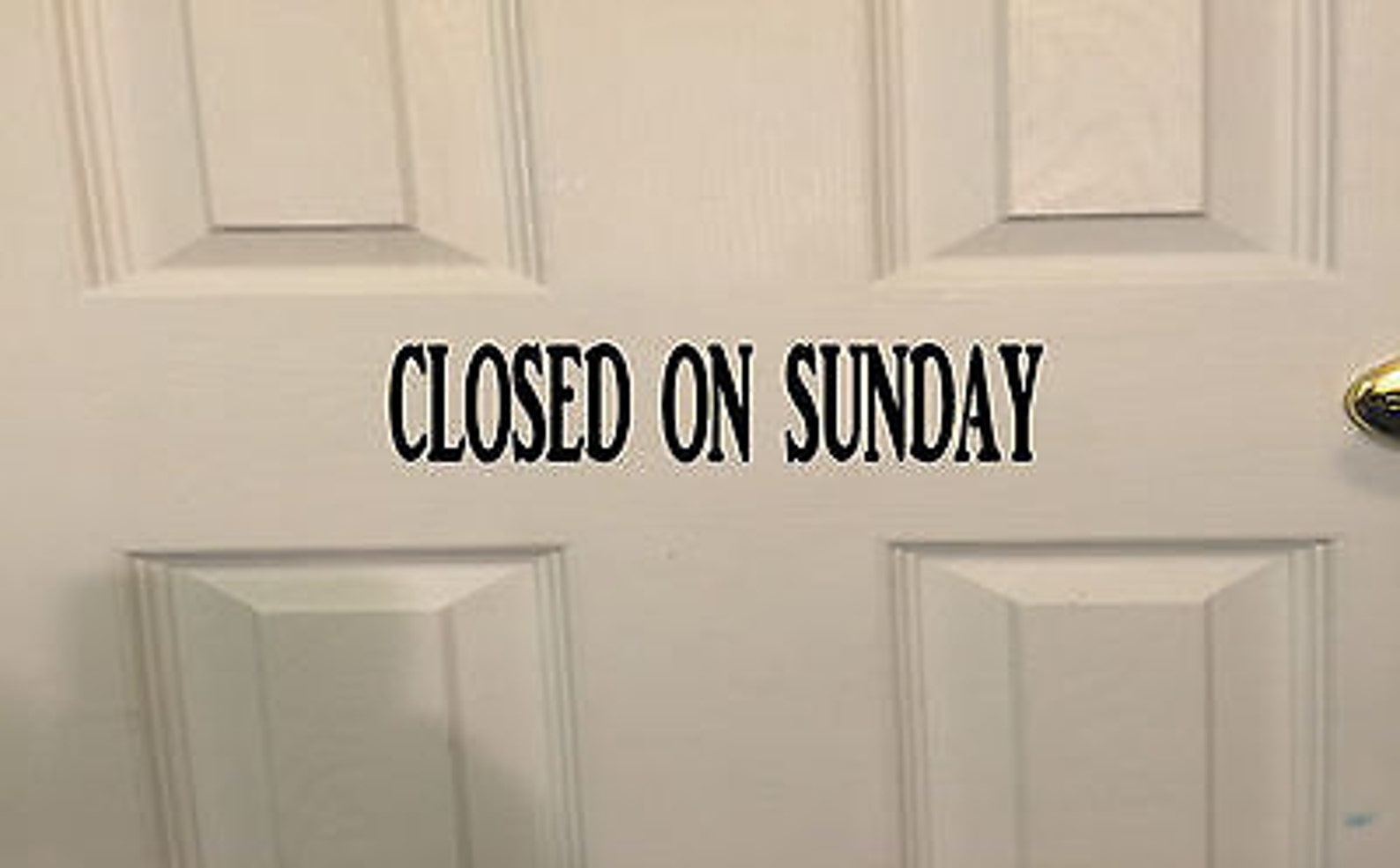 Closed On Sunday H925 8 Inch Decal Sticker Store Sign Door Etsy