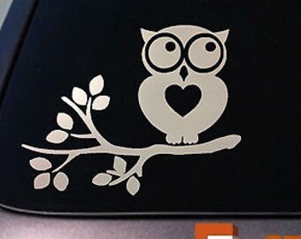 Owl Sticker Decal Car Window Vinyl College Girl Decorate Kid *A004*