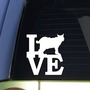 Bobcat Love *H950* 6&quot; Sticker Decal Kentucky Predator Call Wildcat Basketball