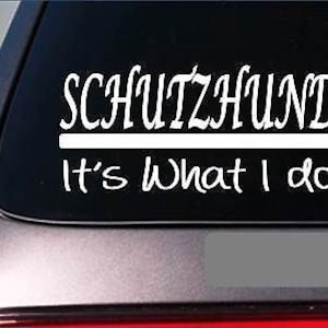Schutzhund Sticker Decal *E282* German Shepherd Malinois K9 Unit Canine Police