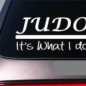 Judo Sticker Decal *E355* Black Belt Master Kickboxing Spar Karate Mma Grappling