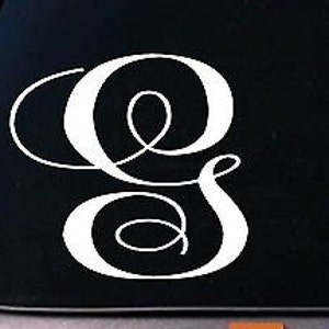 Letter G 6&quot; Monogram Sticker Decal Truck Car Window Teach Craft Initials *D778*