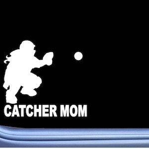 Catcher Mom softball L758 6 inch Sticker fastpitch glove Decal