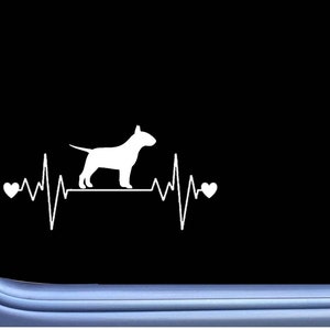 Bull Terrier Lifeline M330 8 inch Sticker Decal dog