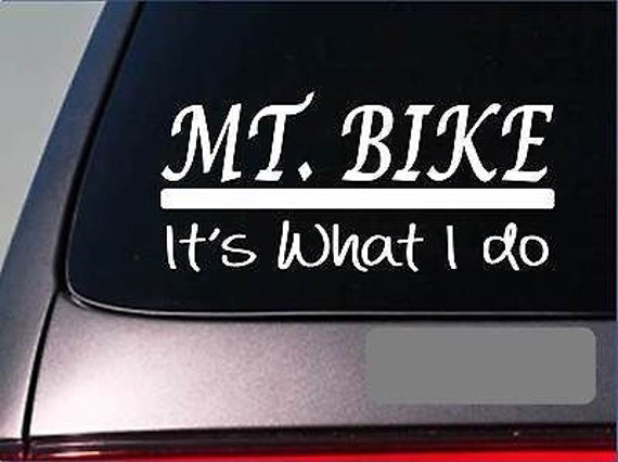 Bike Sticker Decal *E277* Trail Bike Helmet Pedal Tires Chain Mountain  Tread