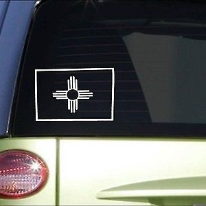 New Mexico Flag *I097* 8&quot; Sticker Decal State Flag Zia Sun Symbol