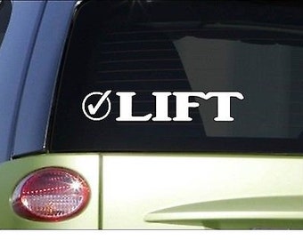 Lift Check *I029* 8" Sticker Decal Weightlifting Bodybuilder Fat Loss Gym Train