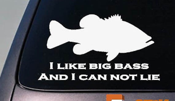 I Like Big Bass 6 Sticker Decal Bait Fishing Rod Reel Lure D692 -   Canada