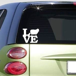 Sheep Love 6&quot; Sticker *F182* Decal Doe Ram Boer Wool Shear Clippers Raising