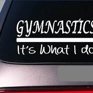 Gymnastics Sticker Decal *E364* Gym Cheer Cheering Chearleader