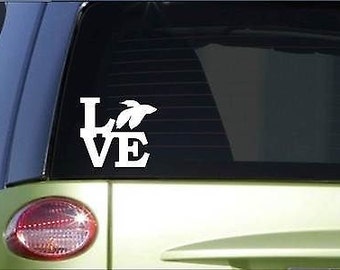 Betta Love Sticker *H171* 6" Vinyl Fish Bowl Decal Aquarium