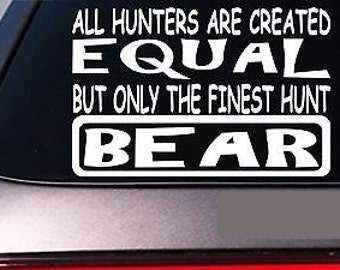 Autocollant Vinyle Ours (Bear Decal) Pour Voiture, Bateau, Vitre - Thème Chasse - Fabriqué Aux États-Unis