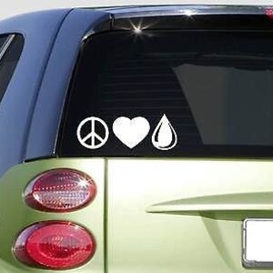 Peace Love Oil Sticker Decal *F440* Essential Oil Oregano Lavender Drill Well