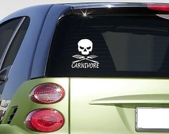 Carnivore 6" Sticker *E873* Barbeque Grill Cook Burger Smoker Grilling Wood