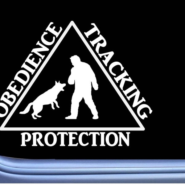 Schutzhund Tracking Obedience Protection M349 Sticker Decal dog k9