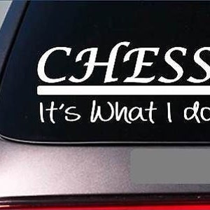 Chess Sticker Decal *E360* Board Queen King Pawn Pieces Bishop Knight Rook Set